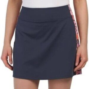 Tommy Bahama Golf Women’s Skort Navy Tropical Quick Dry UPF 50 Size L - NWT
